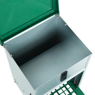 VidaXL Pluimveevoerbak automatisch met pedaal 8 kg