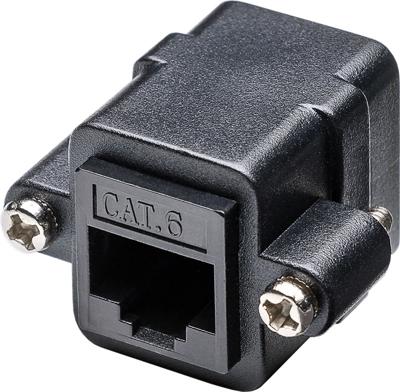 RJ45 CAT-6 Koppelstuk - Netwerk Verlengstuk Ethernet - Zwart