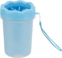 TRIXIE POOTREINIGER VOOR DE HOND SILICONE / PP BLAUW MEDIUM / LARGE 15 CM - thumbnail