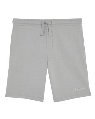 Script Embroidered Sweat Short X570 Grey Mirage