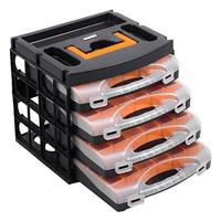 Alutec Assortimentskoffer-set (l x b x h) 322 x 279 x 297 mm Aantal vakken: 16 Variabele onderverdeling Inhoud 1 stuk(s) - thumbnail