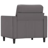 Fauteuil 60 cm kunstleer grijs - thumbnail