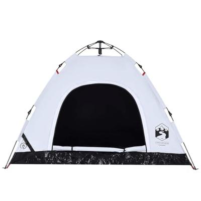 VidaXL Tent 3-persoons snelontgrendeling verduisterende stof wit VidaXL Tent 3-persoons snelontgrendeling verduisterende stof wit