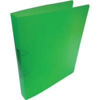 Alpha ringmap, voor ft A4, uit PP, 2 ringen van 25 mm, transparant groen - thumbnail