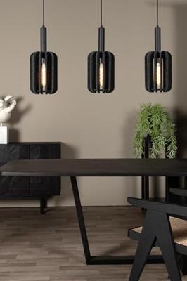 Lucide RAFAL - Hanglamp - 3xE27 - Grijs