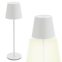 LED-tafelamp van wit metaal, voor binnen, (B/H/D) 11x38x11cm USB, ijzer, 56 LED, traploos dimbaar, 3 wittonen, koud-, warm-, puurwit, 1m USB naar USB- - thumbnail