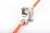 Digitus RJ45 / Connector Netwerk Adapter CAT 6A, Zonder connectoren [1x LSA, Snijklem, Snelaansluiting - 1x LSA, Snijklem, Snelaansluiting] Zilver, Staal - thumbnail