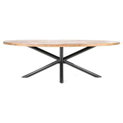 Eleonora Ovale Eettafel 'Oscar' Mangohout, 240 x 110cm