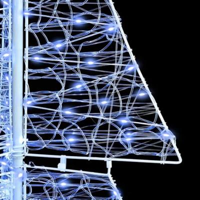 Kerstboom met 240 LED Koud Wit 180 cm Acryl