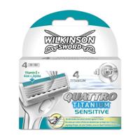 Wilkinson Wilkinson Sword Quattro Titanium Sensitive - 4 mesjes - thumbnail
