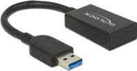 Delock 65698 USB-kabel USB 3.2 Gen2 USB-A stekker, USB-C bus 0.15 m Zwart - thumbnail