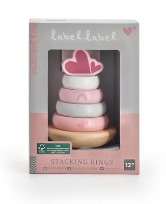 Label Label Stapeltoren Roze