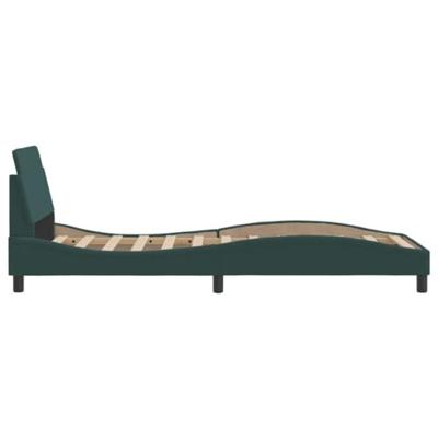 Bedframe zonder matras 80x200 cm fluweel donkergroen
