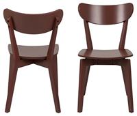 Bendt Houten Eetkamerstoel 'Torkil' kleur Terracotta - thumbnail