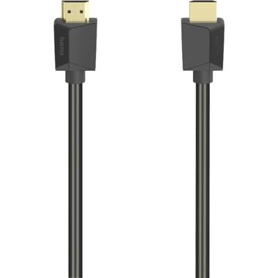 Hama 00205007 HDMI-kabel HDMI Aansluitkabel HDMI-A-stekker, HDMI-A-stekker 5.00 m Zwart 4K UHD