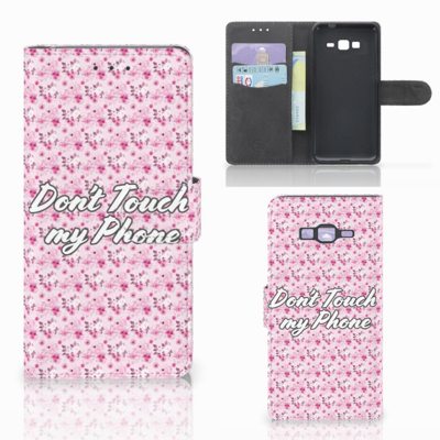Samsung Galaxy Grand Prime | Grand Prime VE G531F Portemonnee Hoesje Flowers Pink DTMP
