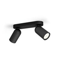 Philips OpbouwspotPongee 2-lichts zwart - 5058230PN - thumbnail