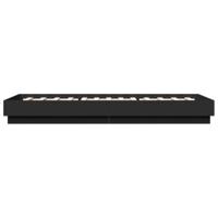 Bedframe met LED-verlichting zwart 100x200 cm - thumbnail