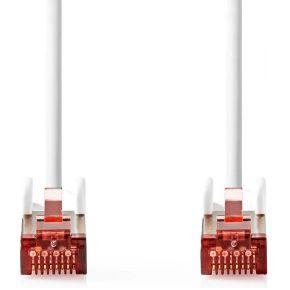 Nedis CAT6 Netwerkkabel | RJ45 Male | RJ45 Male | S/FTP | 3.00 m | Rond | LSZH | Wit | Label - CCGL85221WT30