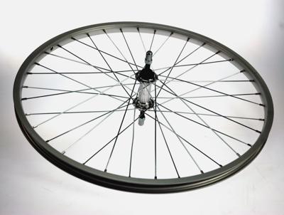 Bikefun Voorwiel 24x1.75 alu zilver blank