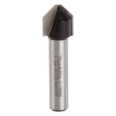 Makita D-10665 Freesbit Afkantfrees 45° S 8mm 12,7x12,7mm Makita D-10665 Freesbit Afkantfrees 45° S 8mm 12,7x12,7mm