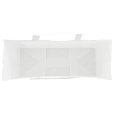 VidaXL Papieren zakken 250 st met hengsels 45x17x48 cm wit