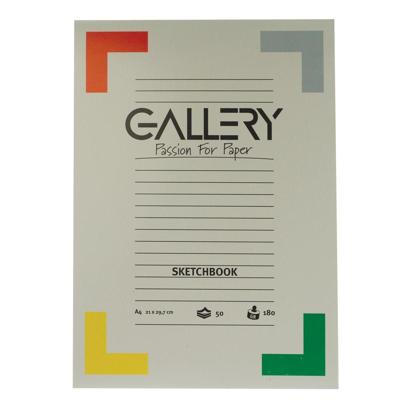 Gallery schetsblok, 180 g/m², ft A4, 50 vel