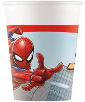 Globos Papieren bekers fsc spider-man crime fighter, 8st. - thumbnail