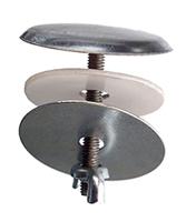 Cornat Afdekplaatje 40Mm + Vleugelmoer Ch - TEC319599 - thumbnail