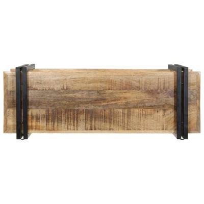 Wandschap 90x33x45 cm massief ruw mangohout Wandschap 90x33x45 cm massief ruw mangohout