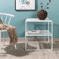 Nohr Bijzettafel 'Verity' 55 x 55cm, kleur Wit - thumbnail