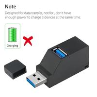 Draagbare Mini 2 x USB 2.0 + 1 x USB 3.0 HUB met Lanyard - thumbnail