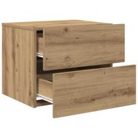 Nachtkastje 2 pcs Artisan Eiken 50 x 39 x 41 cm Bewerkt hout - thumbnail