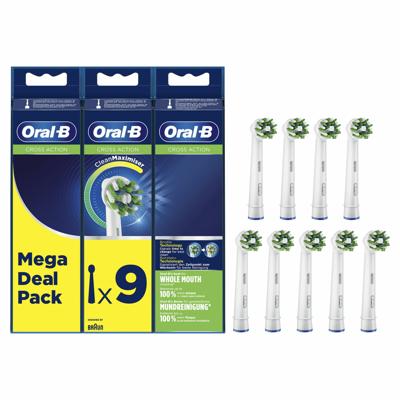 Oral B Oral-B Opzetborstels - Cross Action 9 stuks (3+3+3) - thumbnail