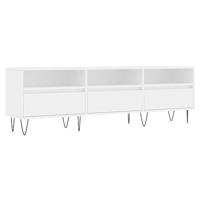 Tv-meubel 150x30x44,5 cm bewerkt hout wit - thumbnail