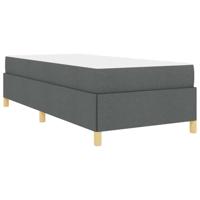 Boxspring bed Zwart en Bruin en Wit 80 x 200 cm Polyester - thumbnail