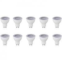 Dimbare LED Spot Set 10 Stuks - GU10 Fitting - 6W - Natuurlijk Wit 4200K - thumbnail