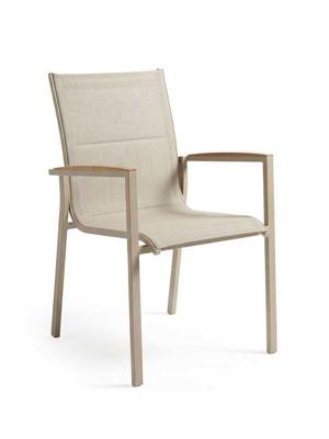 Foxx stapelstoel champagne teak Tierra Outdoor - Tierra outdoor