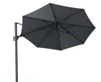 Platinum | Zweefparasol Challenger T² Ø350 cm | Antraciet - thumbnail