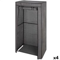Kledingkast Max Home Donker grijs 70 X 148 X 44 CM 4 Stuks - thumbnail