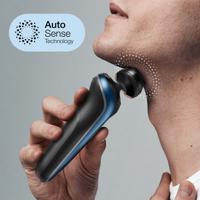 Braun 61-B1200S Series 6 Scheerapparaat Zwart/Blauw - thumbnail