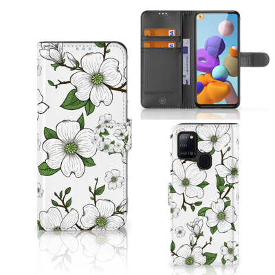 Samsung Galaxy A21s Hoesje Dogwood Flowers Samsung Galaxy A21s Hoesje Dogwood Flowers
