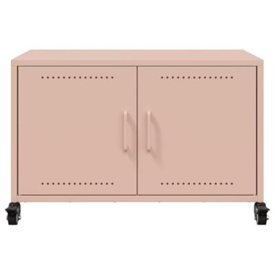 Tv-meubel 68x39x43,5 cm staal roze