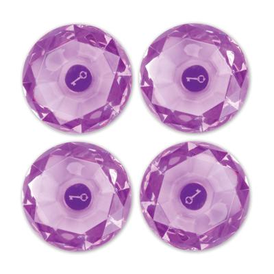 Darice • lockerlookz gem magnet purple 4pcs