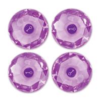 Darice • lockerlookz gem magnet purple 4pcs - thumbnail