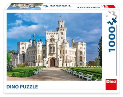 DinoToys Dino puzzel - kasteel hluboká in tsjechië - 1000 stukjes