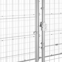 Hondenkennel met dak 12,1 m² gegalvaniseerd staal - thumbnail