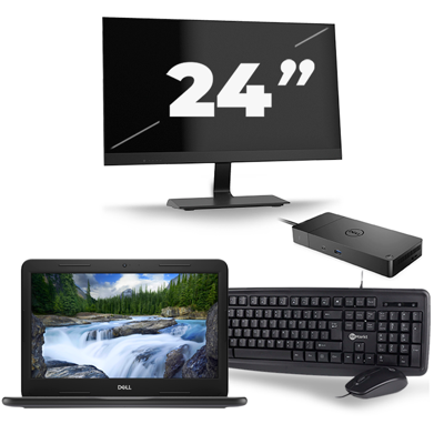 Dell Latitude 3300 - Intel Core i3-7e Generatie - 13 inch - 8GB RAM - 256GB SSD - Windows 11 + 1x 24 inch Monitor Dell Latitude 3300 - Intel Core i3-7e Generatie - 13 inch - 8GB RAM - 256GB SSD - Windows 11 + 1x 24 inch Monitor
