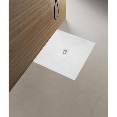 Wiesbaden Stonea Douchebak - Antislip - Composiet - 900x900x30mm - Inkortbaar - Mat Wit