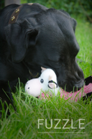 Fuzzle Giraffe with 5 squeakers - thumbnail